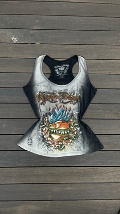Rhinestone design tanktop