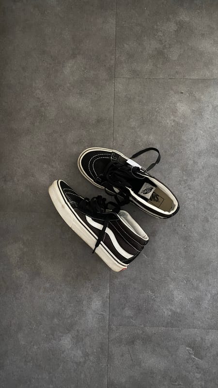 vans sk8 mid black white, foto 2