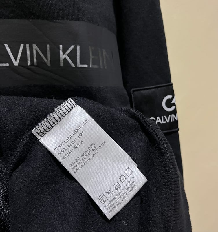 Zipper Hoodie Calvin Klein Performance Reflective Patch Blac, foto 5