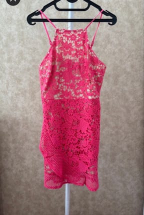 Dress Pink Brocade