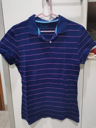 giordano striped polo shirt