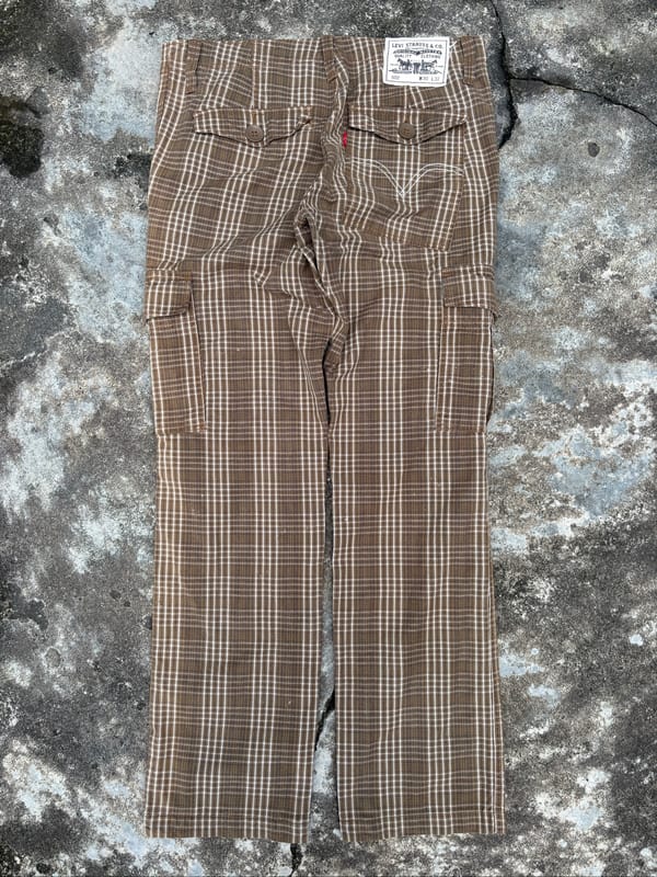 Levi's Tartan Plaid Cargo Long Pants, foto 4