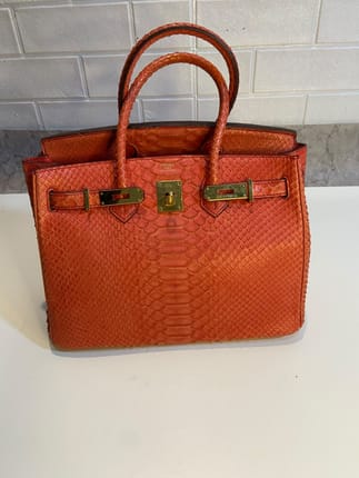 Hermes Birkin snake leather