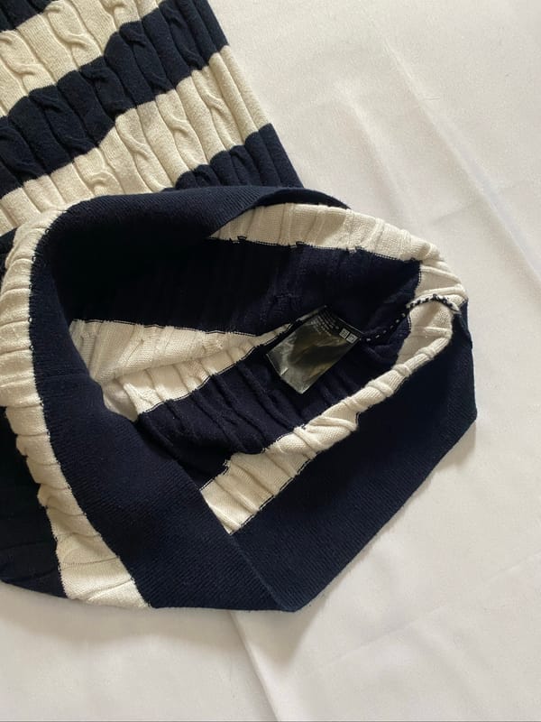 UNIQLO Nautical Striped Cable Knit Sweater., foto 3