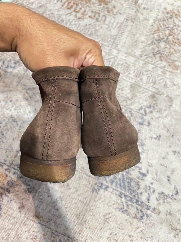 CLARKS WALLABEE COLA BROWN SUEDE, foto 5