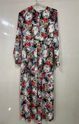 Gamis motif bunga