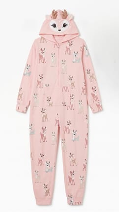 Baju Tidur Onesie Jumpsuit Justice Motif Rusa