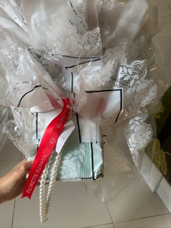 Bucket surprise flower ukuran besar, foto 6
