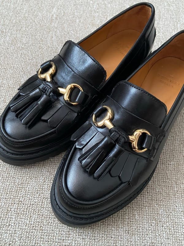 Sezane leather tassel accent loafer, foto 3