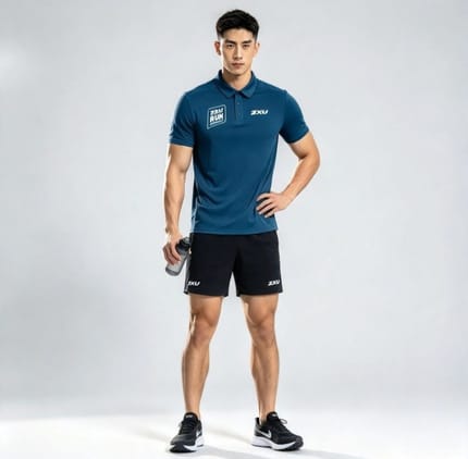 2XU EVENT X MEN'S PERFORMANCE POLO TSHIRT SPORT (7682)