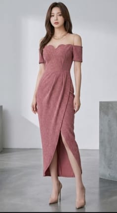 (28) 2 Dress (Yosa Dress Pink + Dress Monochrome) (New Colle