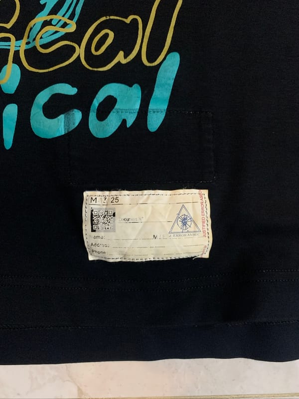 Maison Mihara Yasuhiro Mechanical Printed Pocket Tees, foto 5
