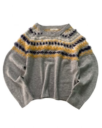 Grey Knit Motif BA14
