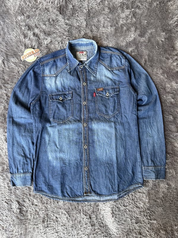 Kemeja Denim/Jeans Levi’s Cowok, foto 2