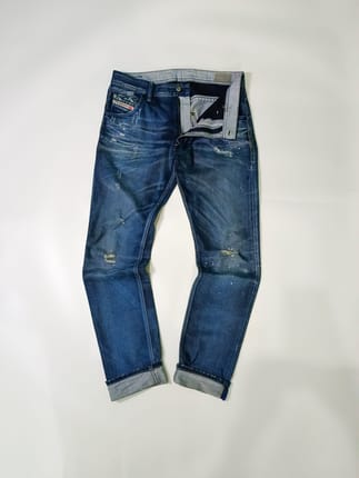 RIPPED JEANS DIESEL INDUSTRY 🇮🇹