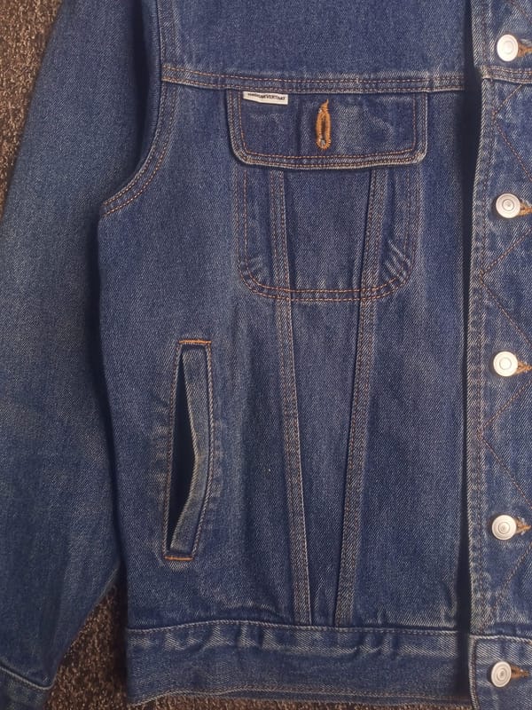 THISISNEVERTHAT VISUAL ARCHIVES TRUCKER DENIM JACKET - BLUE, foto 6