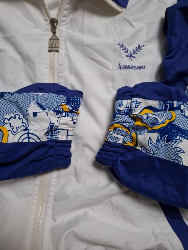 90s Kawasaki Wind Breaker Jacket, foto 4