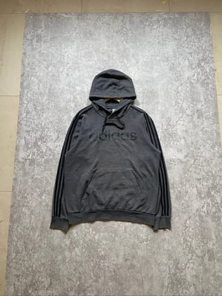 Adidas Big Logo Black Hoodie