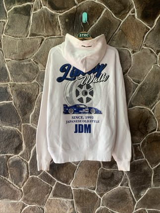 Zip Hoodie Liberty Walk Hotwheels Japan White