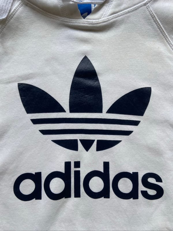 Adidas Big Logo White Hoodie, foto 2