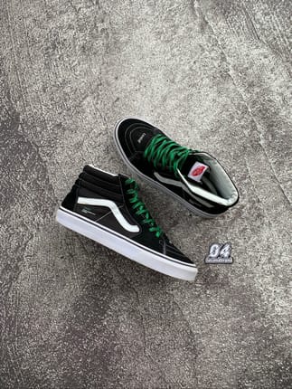 Vans Sk8 Hi Black White x Coutie Old C Logo