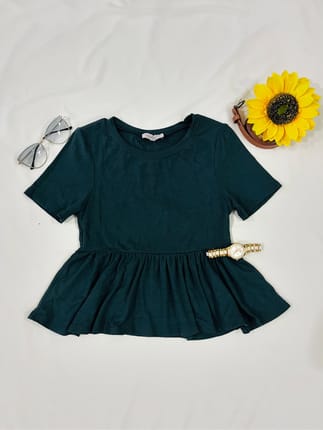 Topazette Peplum Top | Babydoll Top