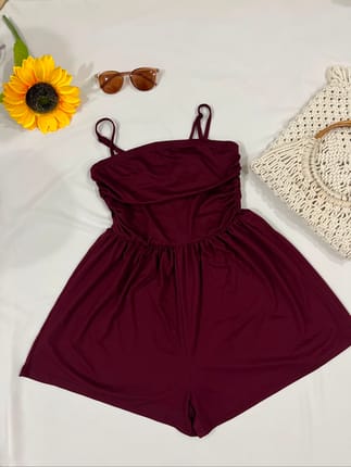 Shein Jumpsuit Maroon