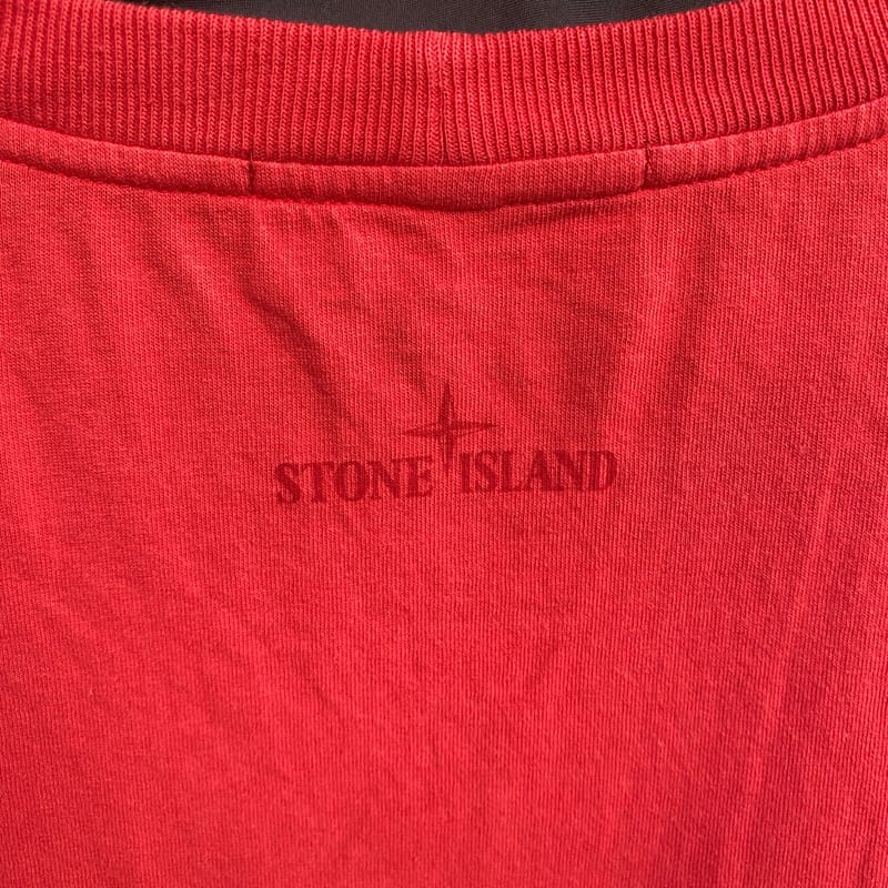 Stone island mosaic four red tee, foto 4