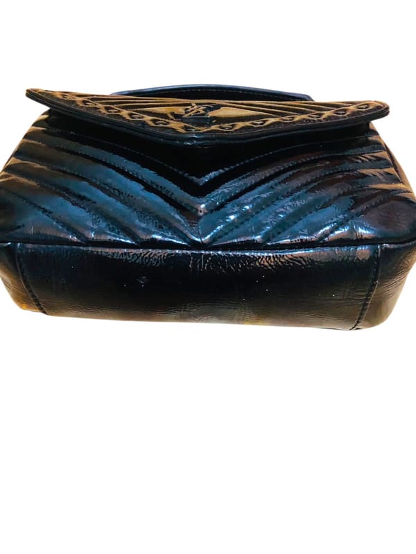 Patent Leather All Black Bag, foto 4