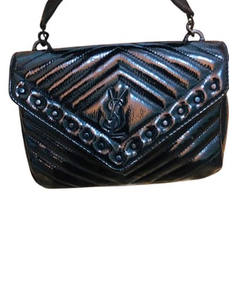 Patent Leather All Black Bag