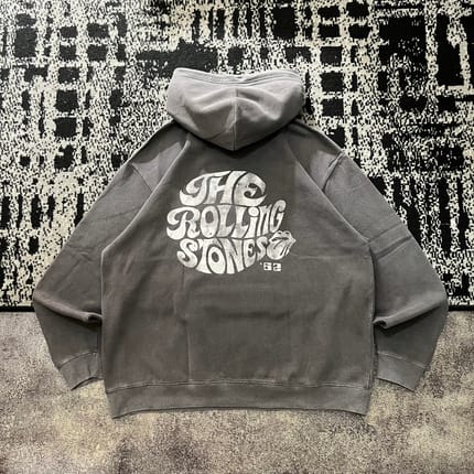 The Rolling Stones Charcoal Wash Pullover Hoodie