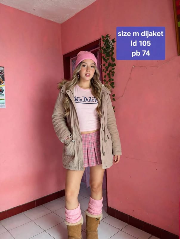 Y2k Fur Jacket Hollister, foto 2