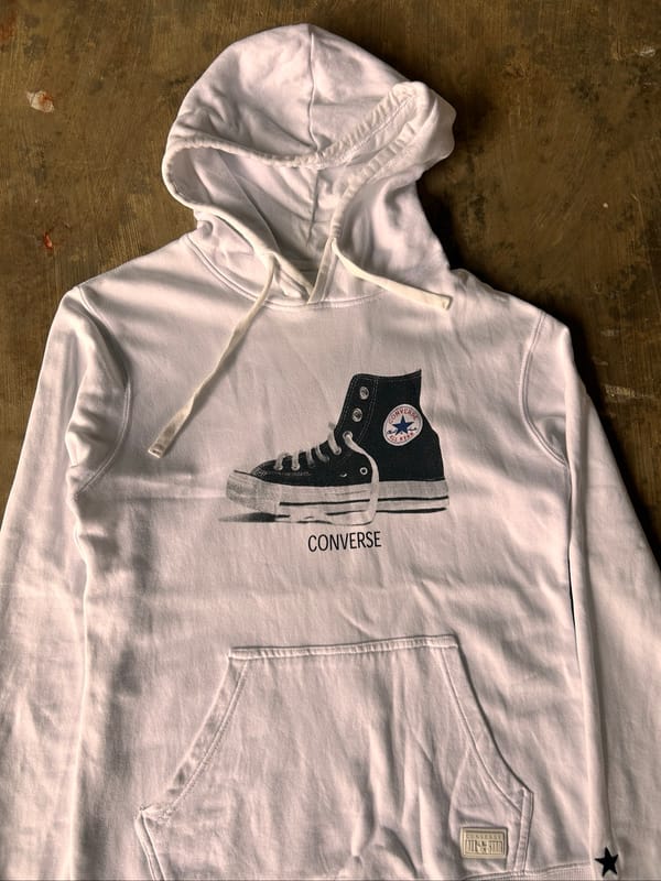 Converse white hoodie, foto 2