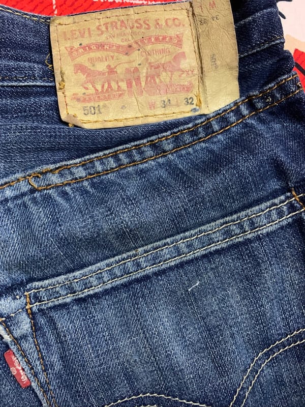 Levis 501 made in vietnam, foto 6
