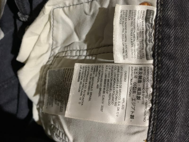Levis 501 made in egypt, foto 4
