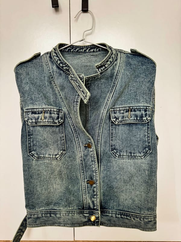 denim biker jacket, foto 2