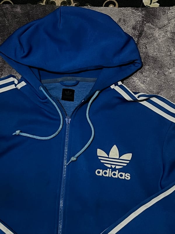 Hoddie Zipper Adidas Blue, foto 2