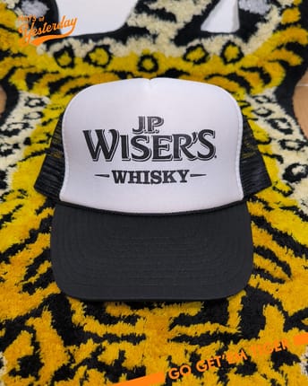 Topi minuman JP wiser whisky vintage trucker hat