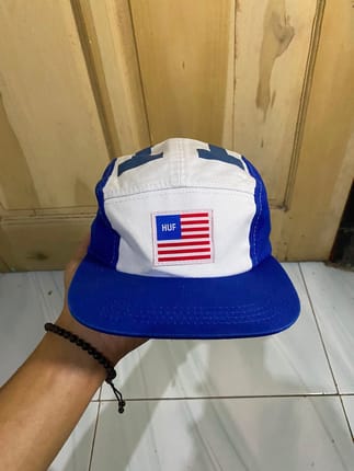 Topi 5panel HUF skateboarding big font made in usa