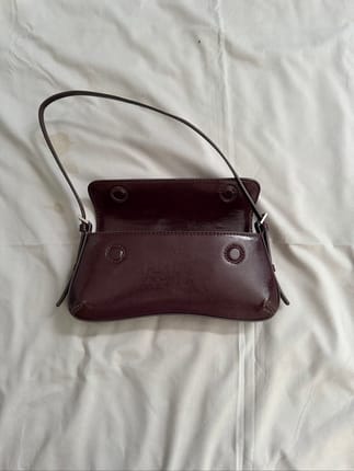 Zara Patent Leather Baguette Bag