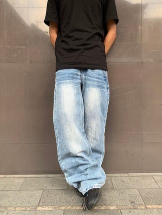 LOW BOOTCUT BLUE WASH  FEDDING DENIM KOREA