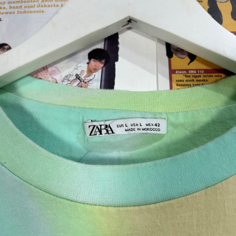 Kaos/Tshirt basic tie dye ZARA Full Tag, foto 5