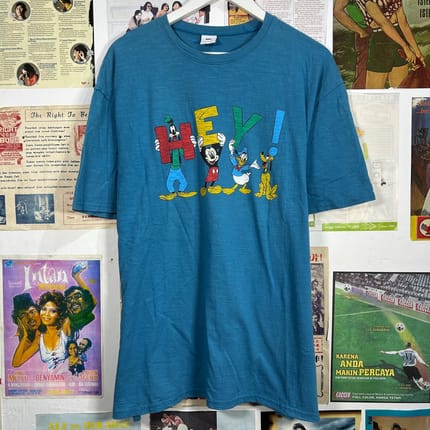Kaos tshirt Mickey mouse krakter x Disney Original Blue