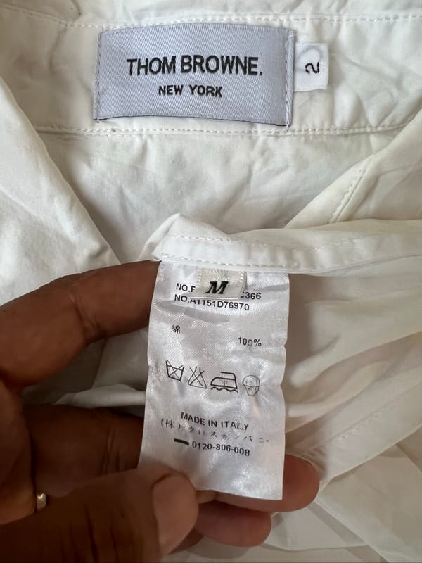 Thom browne 3 bar shirt, foto 4