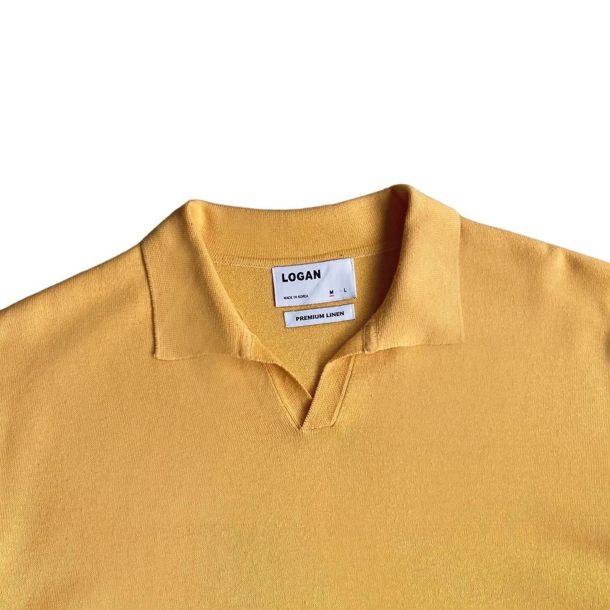 Casual Polo shirt Pria yellow, foto 3
