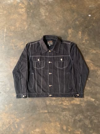 Vintage wabash hickory trucker boxy fit jacket workwear