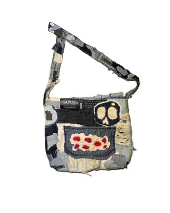 custom denim sling bag💙
