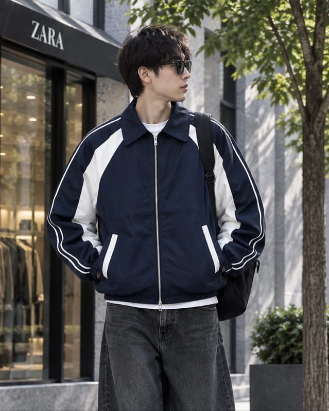 Nylon Work Jacket Slow Record House, foto 2