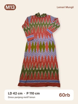Dress motif tenun