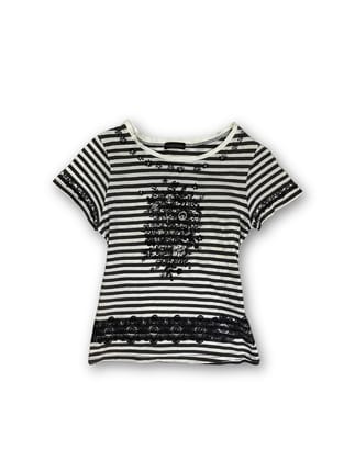 Grunge Y2K T-shirt Wanita white black